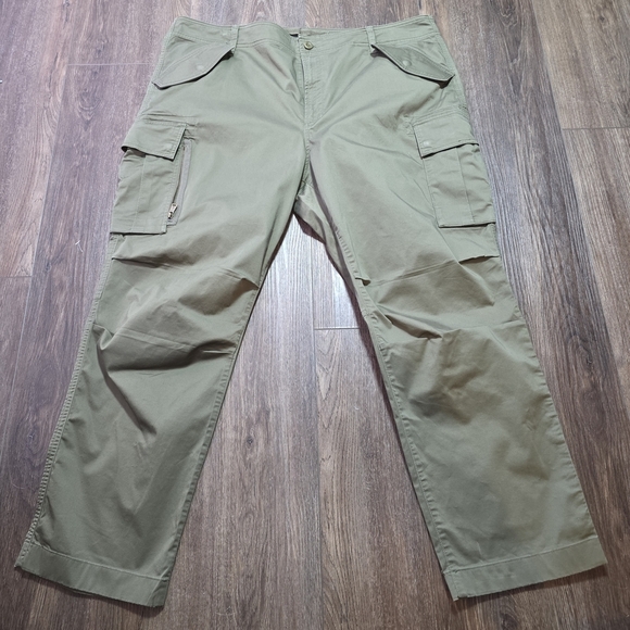 Lauren Ralph Lauren Black Label Women’s 18W Cargo Pants Olive Green Utility - Picture 5 of 13
